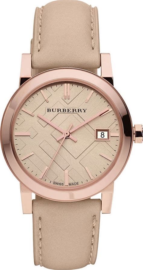 burberry leather watch strap|burberry women's watch leather strap.